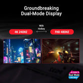ASUS ROG Swift OLED PG32UCDP 32" 4K 240Hz or Full HD 480Hz 0.03ms Dual Mode Gaming Monitor